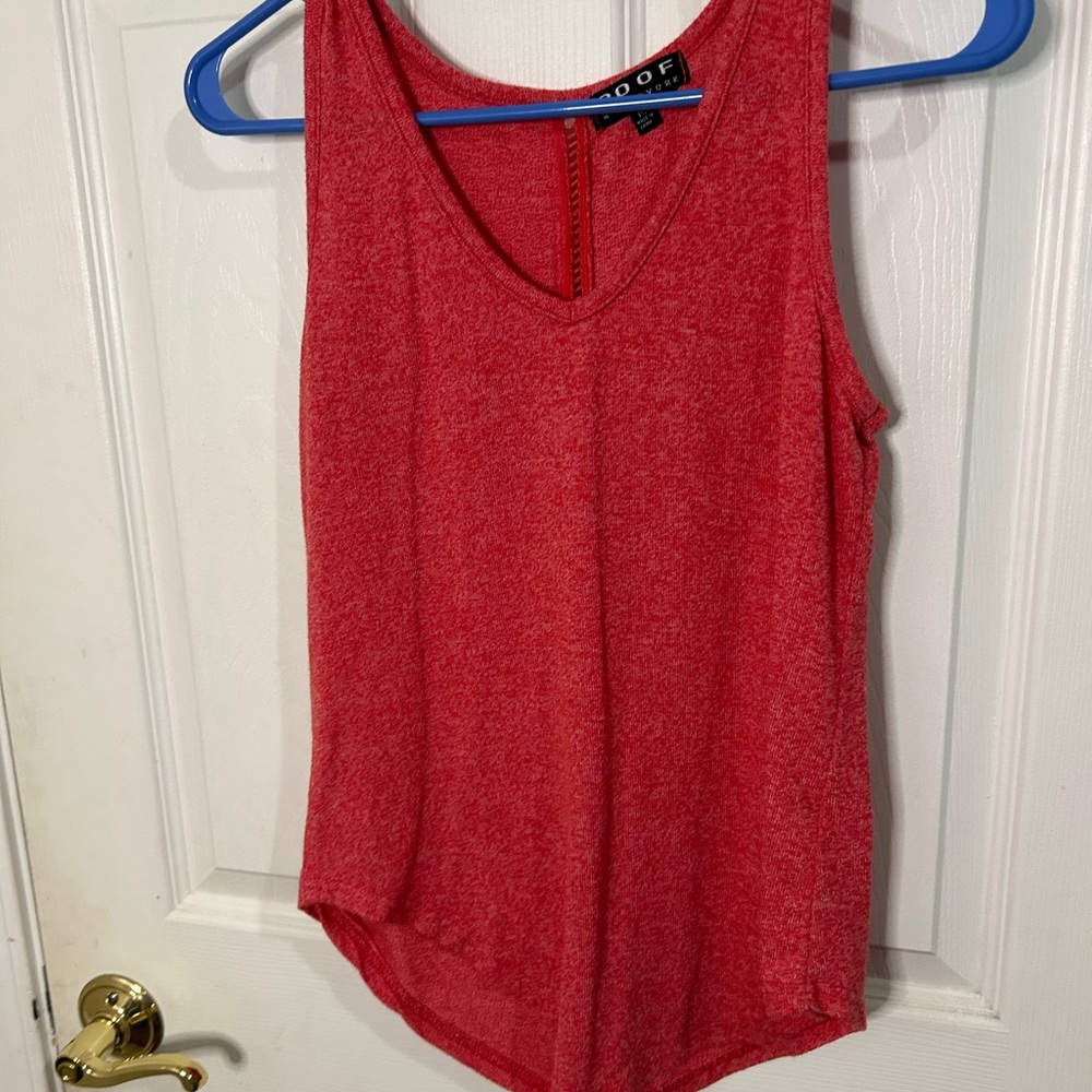 Poof! Red Sleeveless Tank Top